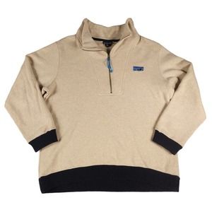 Patagonia Men's Woolie Fleece Pullover Beige Oat 1/2 Zip XXL - 26905